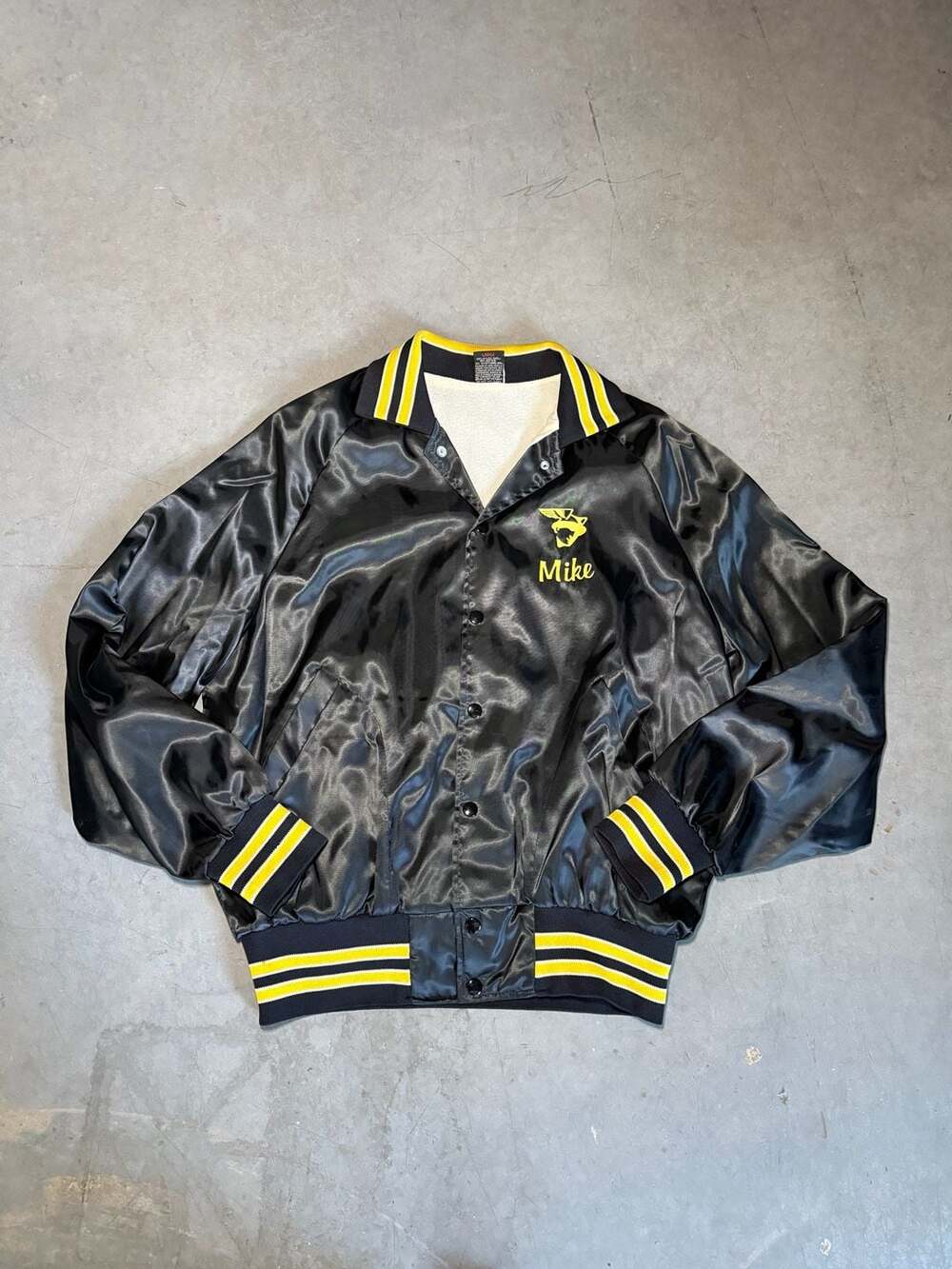 80s Hilton Mercury Car Club Satin Jacket